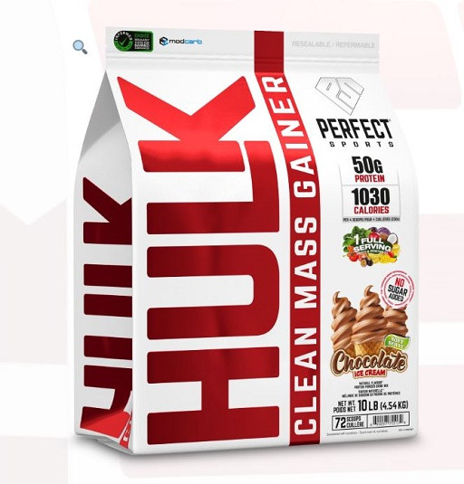 Perfect Sports Hulk Clean Mass Gainer - 4.54kg Vanilla Ice Cream | ROUGHBULL FITNESS