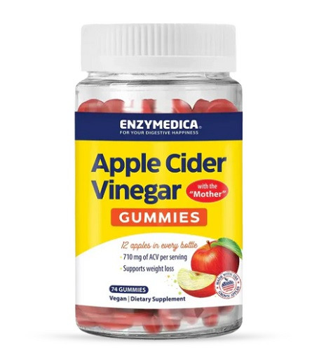 Enzymedica Apple Cider Vinegar Gummies 74 Gummies | ROUGHBULL FITNESS