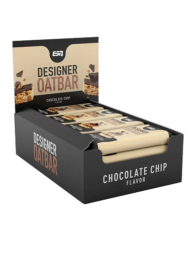ESN Designer Oatbar Box 12x100g Chocolate Chip | ROUGHBULL FITNESS