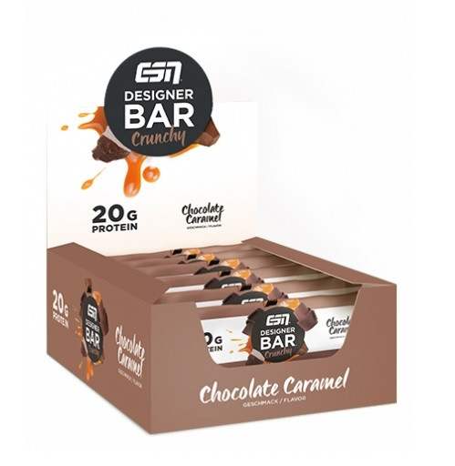 ESN Designer Bar Crunchy Box 12x60g Hazelnut Nougat | ROUGHBULL FITNESS