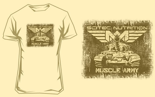 Scitec Muscle Army Tank T-shirt S | ROUGHBULL FITNESS
