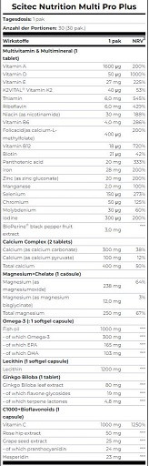 Scitec Multi Pro Plus 30 Packs | ROUGHBULL FITNESS