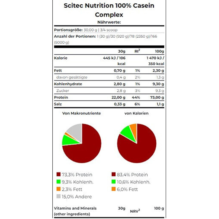 Scitec Casein Complex 920g | ROUGHBULL FITNESS