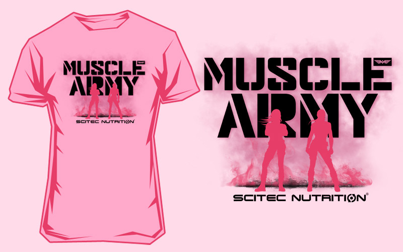 Scitec T-Shirt Army Girl Azalea M | ROUGHBULL FITNESS