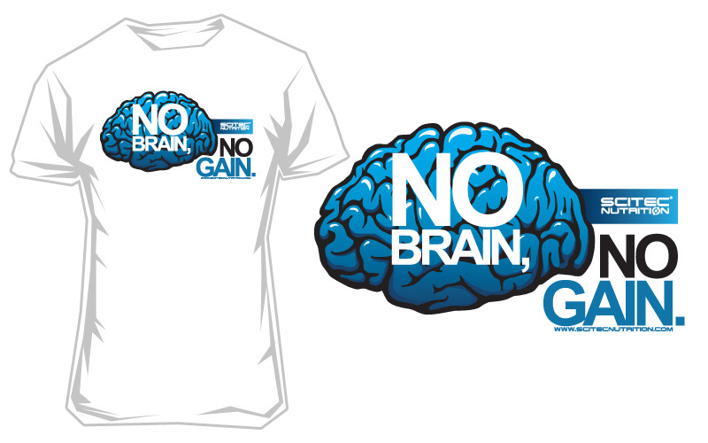 Scitec T-Shirt No Brain S | ROUGHBULL FITNESS
