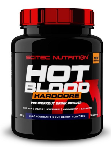 Scitec Hot Blood Hardcore 700g Blackcurrant goji berry | ROUGHBULL FITNESS