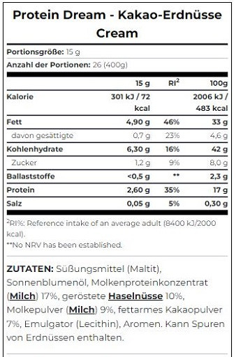 Scitec Protein Dream 400g Kakao Haselnuss | ROUGHBULL FITNESS