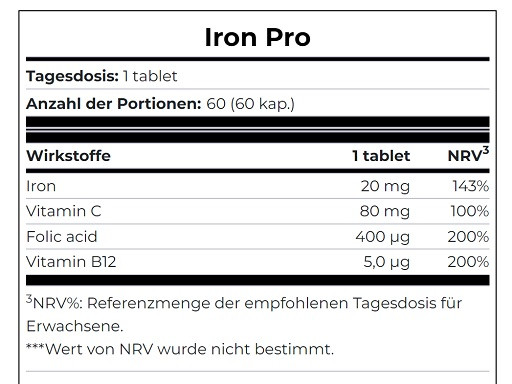 Scitec Iron Pro 60 Tabletten | ROUGHBULL FITNESS