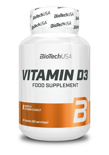 BioTech Vitamin D3 60 Tabletten | ROUGHBULL FITNESS