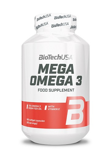 BioTech Mega Omega 3, 180 Kapseln | ROUGHBULL FITNESS