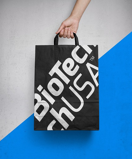 BioTech Papiertaschen / Paper bag 32x41 MEDIUM - 250 Stück | ROUGHBULL FITNESS