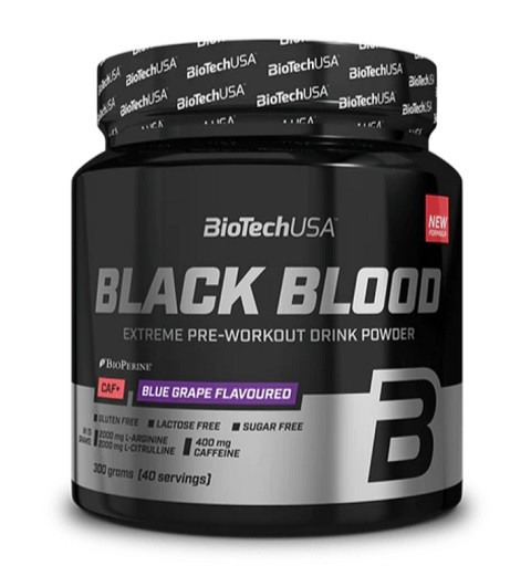 BioTech Black Blood CAF+ 300g (40 Serv.) Cola | ROUGHBULL FITNESS