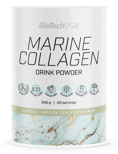 BioTech Marine Collagen 240g Grüner Tee Zitrone | ROUGHBULL FITNESS