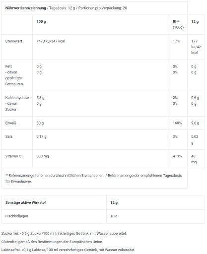 BioTech Marine Collagen 240g Grüner Tee Zitrone | ROUGHBULL FITNESS
