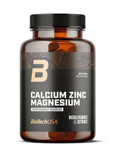 BioTech Calcium Zinc Magnesium from organic sources 90 Tabletten | ROUGHBULL FITNESS