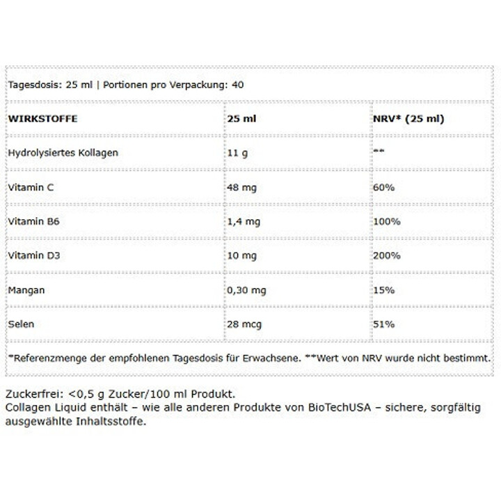 BioTech Collagen Liquid 1000ml