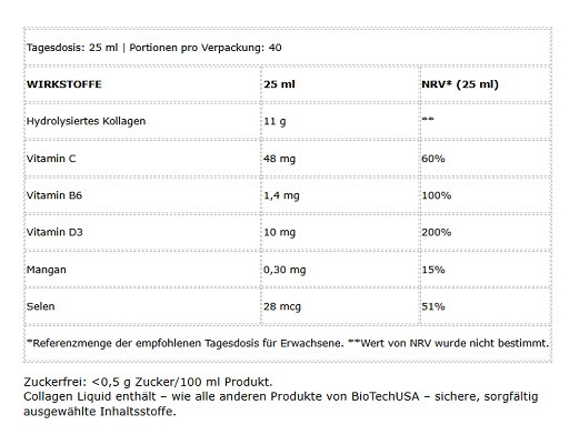 BioTech Collagen Liquid 1000ml Forest Fruit | ROUGHBULL FITNESS