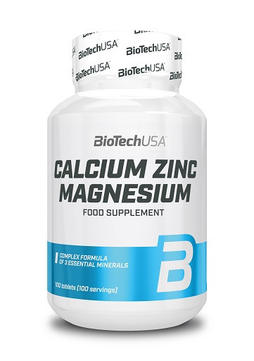 BioTech Calcium Zinc Magnesium - 100 Tabl. | ROUGHBULL FITNESS