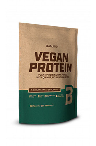 BioTech Vegan Protein 500g Chocolate Cinnamon | ROUGHBULL FITNESS