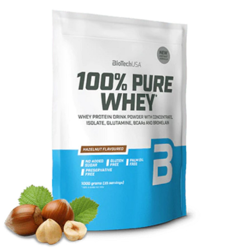 BioTech 100% Pure Whey 1000g Apfelkuchen | ROUGHBULL FITNESS