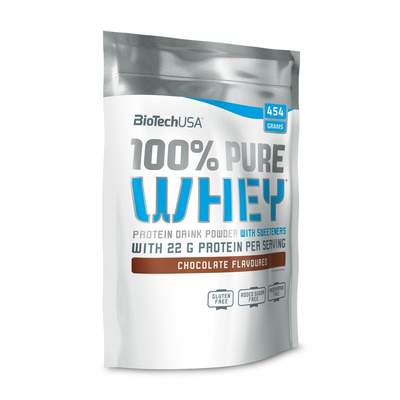 BioTech 100% Pure Whey 454g Chestnut (Kastanie) | ROUGHBULL FITNESS