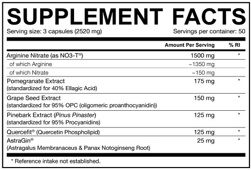 Dedicated Vaso-Grow 150 Kapsel | ROUGHBULL FITNESS