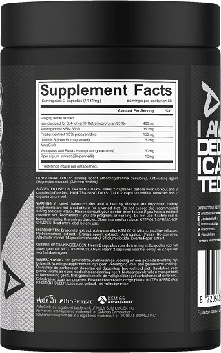 Dedicated Testo-Bol 120 Kapseln | ROUGHBULL FITNESS