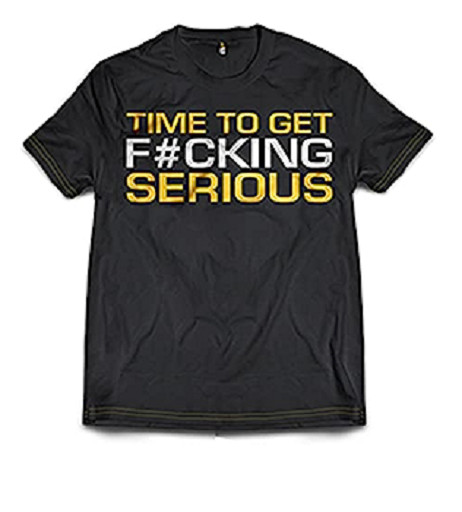 Dedicated T-Shirt "Time to get serious" S | ROUGHBULL FITNESS