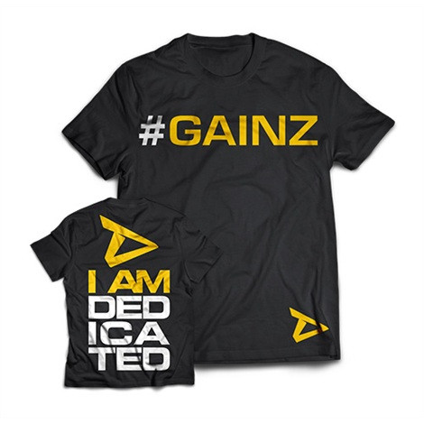 Dedicated T-Shirt "#Gainz" S | ROUGHBULL FITNESS