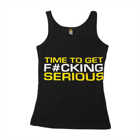 Dedicated Women Tank "Time To Get Serious" M | ROUGHBULL FITNESS