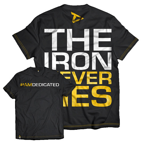 Dedicated T-Shirt "The Iron Never Lies" XXL | ROUGHBULL FITNESS