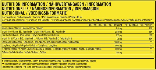 Cellucor C4 Original Shot 12 x 60ml Citrus Berry | ROUGHBULL FITNESS