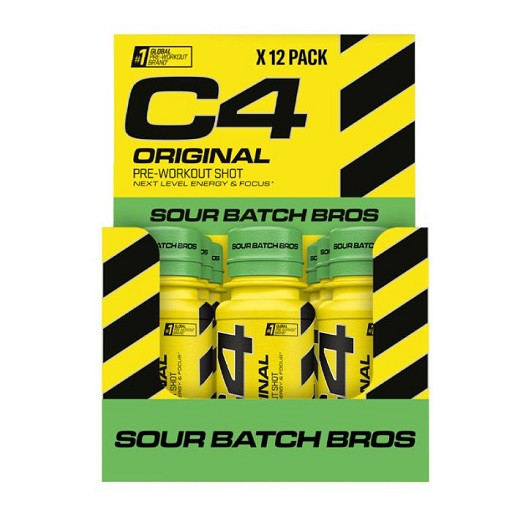 Cellucor C4 Original Shot 12 x 60ml Millions Strawberry | ROUGHBULL FITNESS