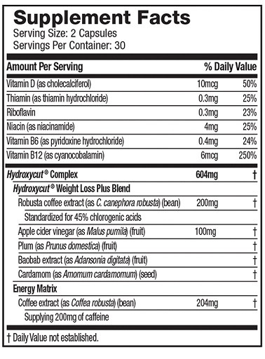 Muscletech Hydroxycut Lose Weight 72 Kapseln | ROUGHBULL FITNESS