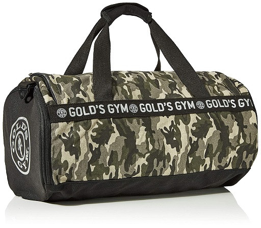 Golds Gym Camo Barrel Bag | ROUGHBULL FITNESS