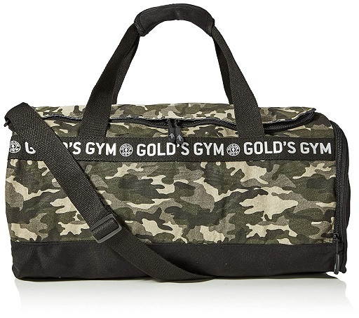 Golds Gym Camo Barrel Bag | ROUGHBULL FITNESS