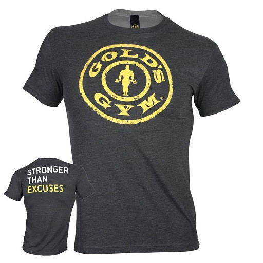 Gold´s Gym Stronger Than EXCUSES Tee XL | ROUGHBULL FITNESS