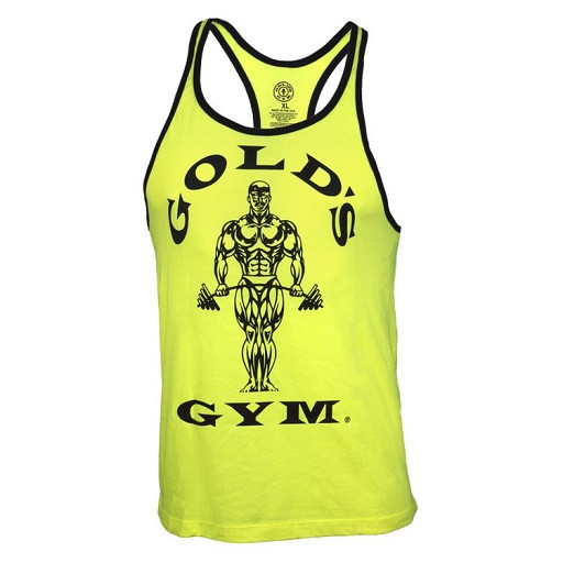 Gold´s Gym Muscle Joe Contrast Stringer Tank - Neon S | ROUGHBULL FITNESS