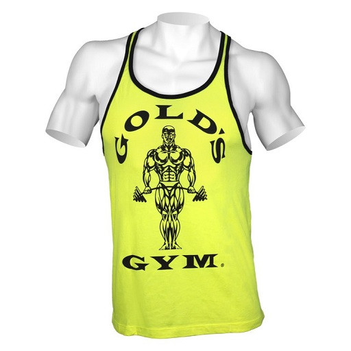 Gold´s Gym Muscle Joe Contrast Stringer Tank - Neon S | ROUGHBULL FITNESS
