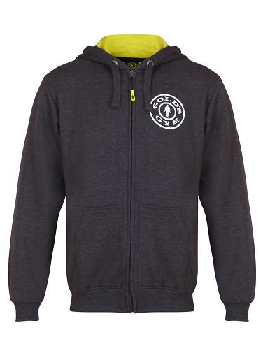 Gold´s Gym GGSWT007 - Charcoal Zip Hoodie XL | ROUGHBULL FITNESS