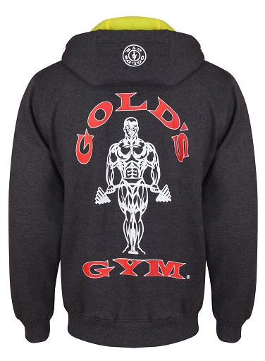 Gold´s Gym GGSWT007 - Charcoal Zip Hoodie XL | ROUGHBULL FITNESS