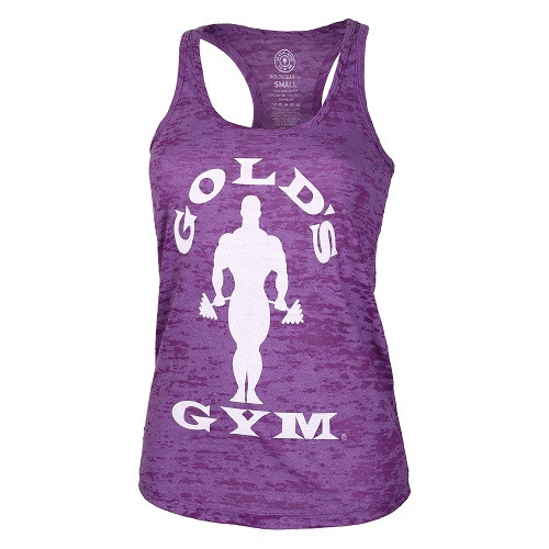 Gold´s Gym CSSILBOT  - Ladies Silhouette Burnout Tank - purple M | ROUGHBULL FITNESS