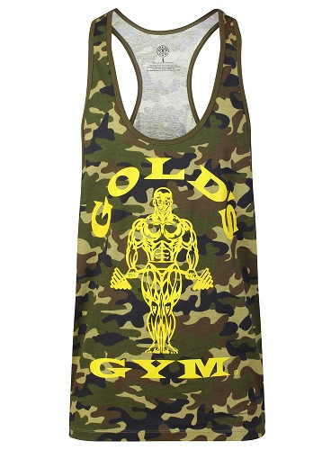 Gold´s Gym GGVST051 Muscle Joe Premium Tank Camo - green L | ROUGHBULL FITNESS
