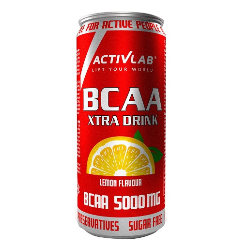 Activlab BCAA Xtra Drink 5000mg 330ml EINZELNE DOSE Lemon | ROUGHBULL FITNESS