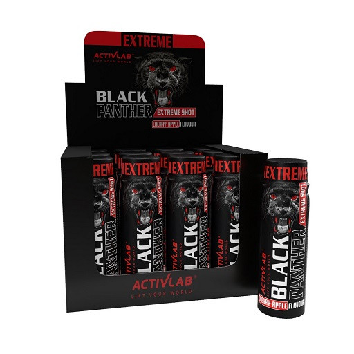 Activlab Black Panther Extreme Shot 12x80ml Cherry Apple | ROUGHBULL FITNESS