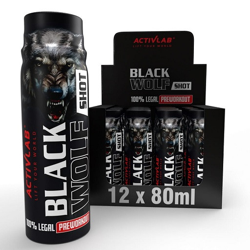 Activlab Black Wolf Shot Preworkout 12 x 80ml | ROUGHBULL FITNESS