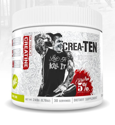 Rich Piana 5% Nutrition CREA-10 270g 30 Servings Lemon Lime | ROUGHBULL FITNESS