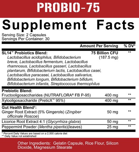 Rich Piana 5% Nutrition DIGESTIVE DEFENDER - 1x Diges-Ten 60 Kapseln & 1x Probio-75 60 Kapseln | ROUGHBULL FITNESS