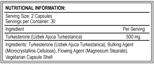Extreme Labs Turkesterone 60 Kapseln | ROUGHBULL FITNESS