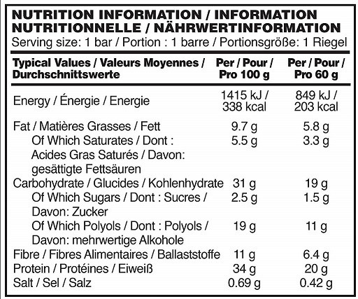 Optimum Nutrition Protein Bar (10x60g) Cookies & Cream | ROUGHBULL FITNESS